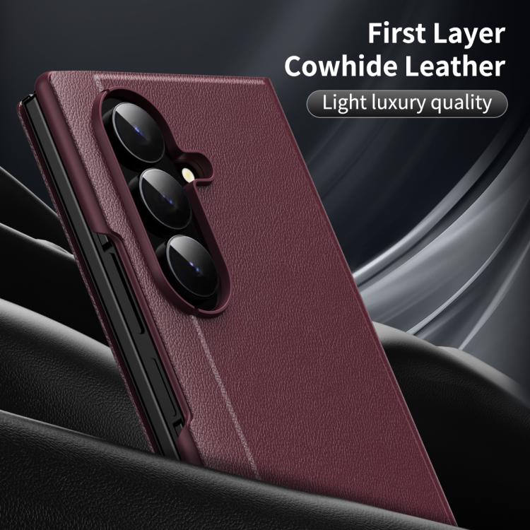 For Samsung Galaxy Z TriFold Smart View Window Leather Phone Case with Card Slot