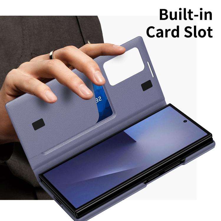 For Samsung Galaxy Z TriFold Smart View Window Leather Phone Case with Card Slot