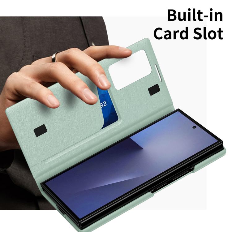 For Samsung Galaxy Z TriFold Smart View Window Leather Phone Case with Card Slot