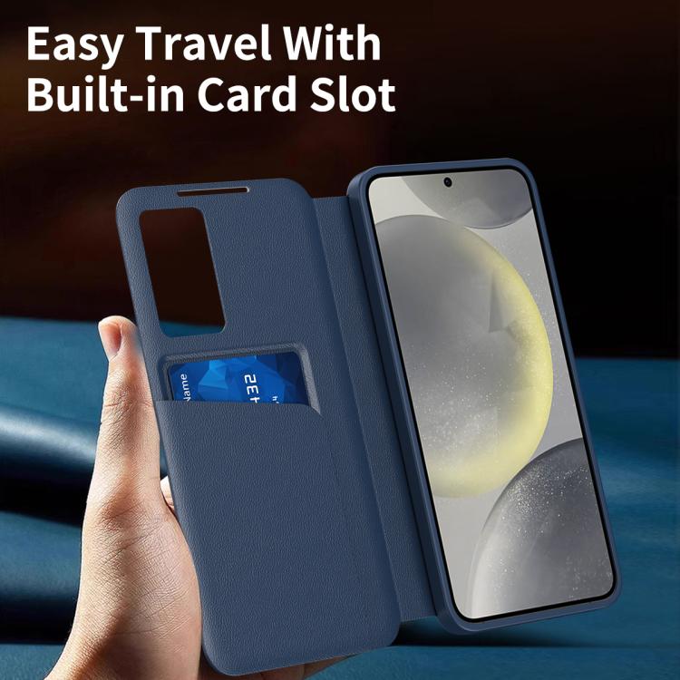 For Samsung Galaxy A37 5G Smart View Window Leather Phone Case with Card Slot