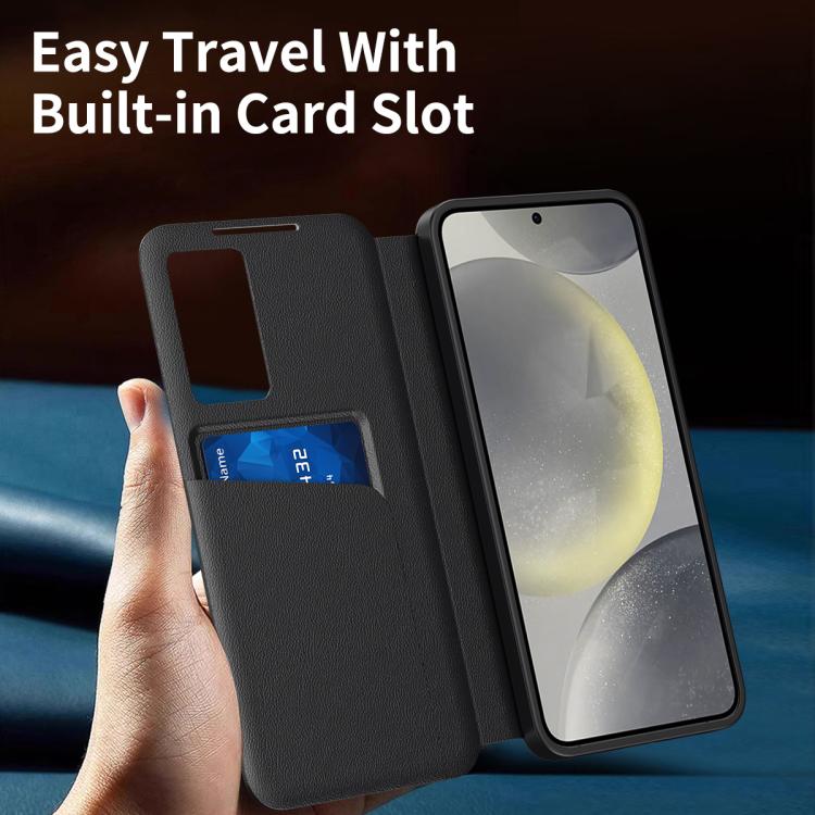 For Samsung Galaxy A37 5G Smart View Window Leather Phone Case with Card Slot