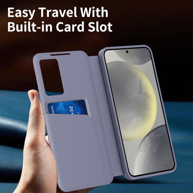 For Samsung Galaxy A37 5G Smart View Window Leather Phone Case with Card Slot