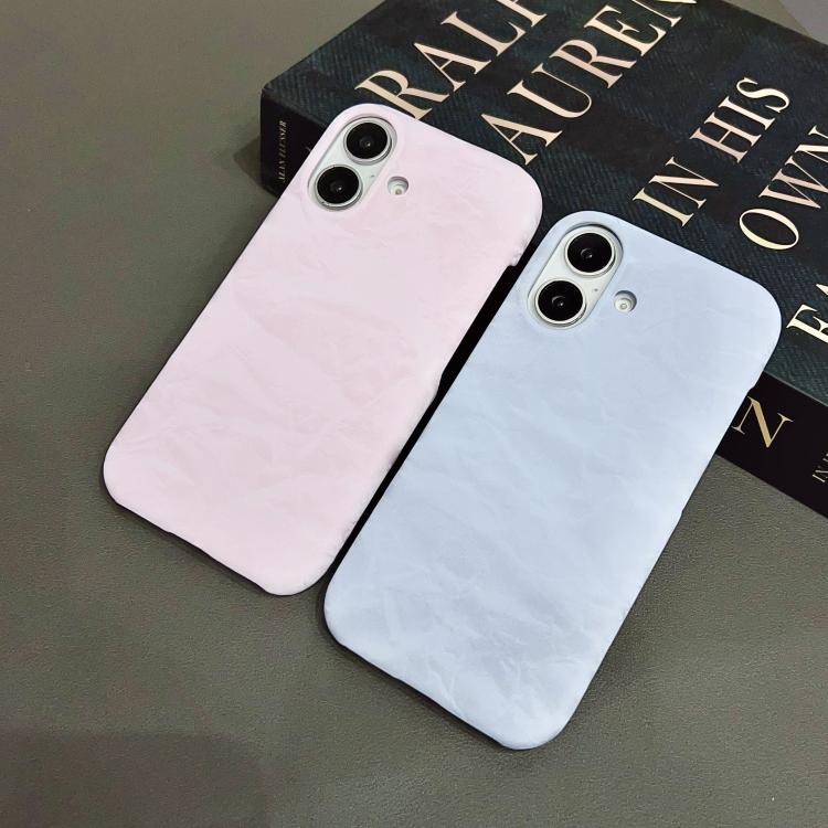 For iPhone 13 Velvet Leather PC Half Coverage Phone Case