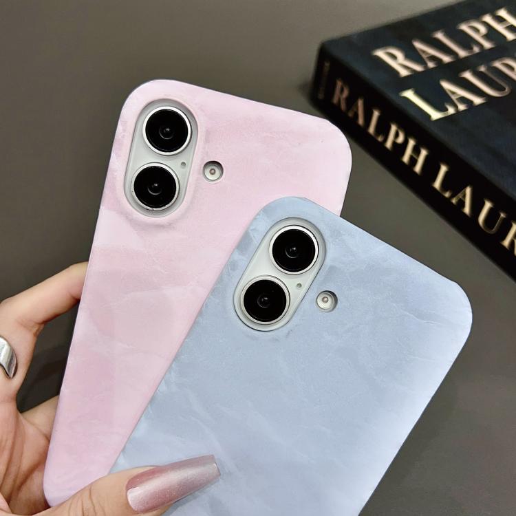 For iPhone 13 Velvet Leather PC Half Coverage Phone Case
