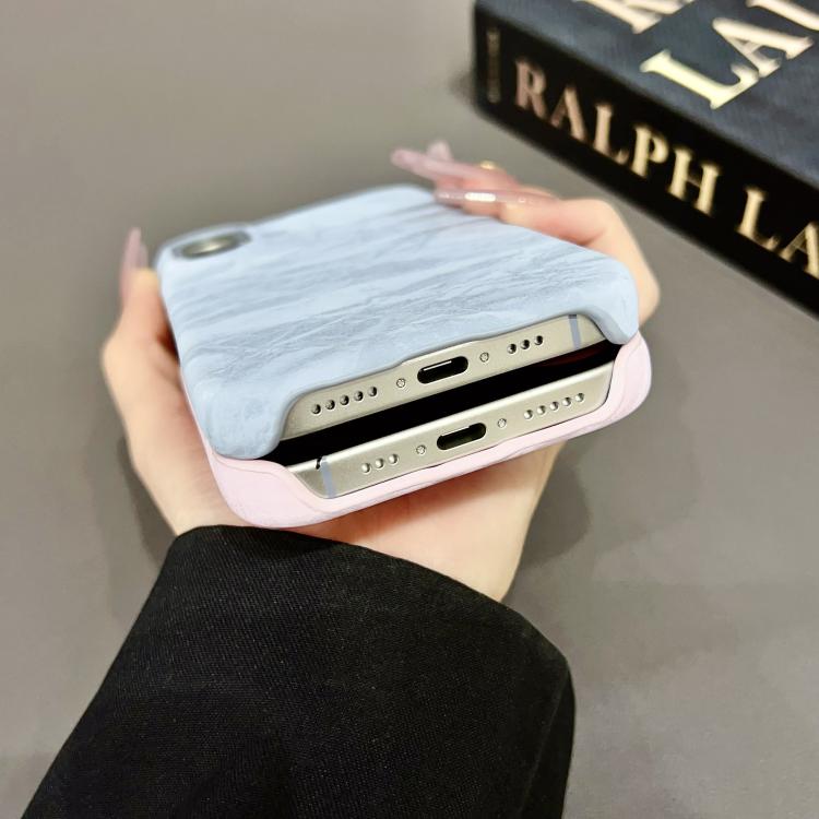 For iPhone 13 Velvet Leather PC Half Coverage Phone Case