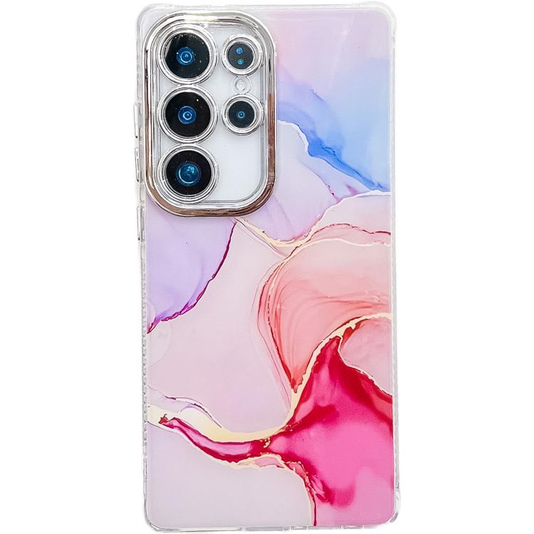 For Samsung Galaxy S24 Ultra 5G Electroplated Marble Texture Phone Case
