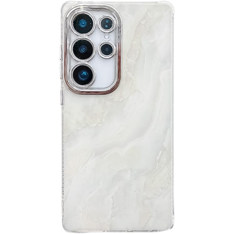 For Samsung Galaxy S24 Ultra 5G Electroplated Marble Texture Phone Case