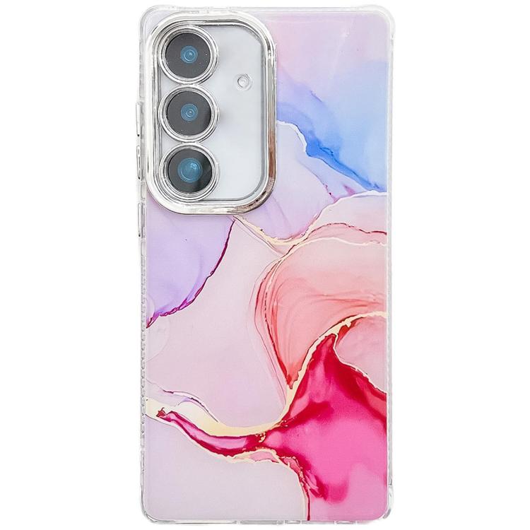 For Samsung Galaxy A26 5G Electroplated Marble Texture Phone Case