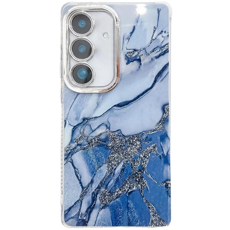 For Samsung Galaxy A26 5G Electroplated Marble Texture Phone Case