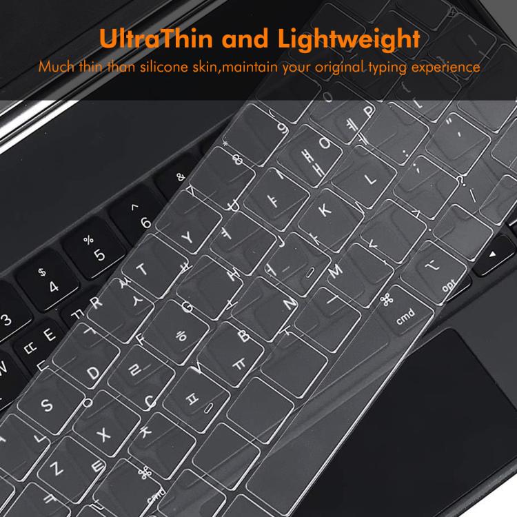 For iPad Air 13  - 2024 / iPad Pro 12.9  - 2022/2021/2020 ENKAY US Version Magic Keyboard Cover Soft TPU Protective Film