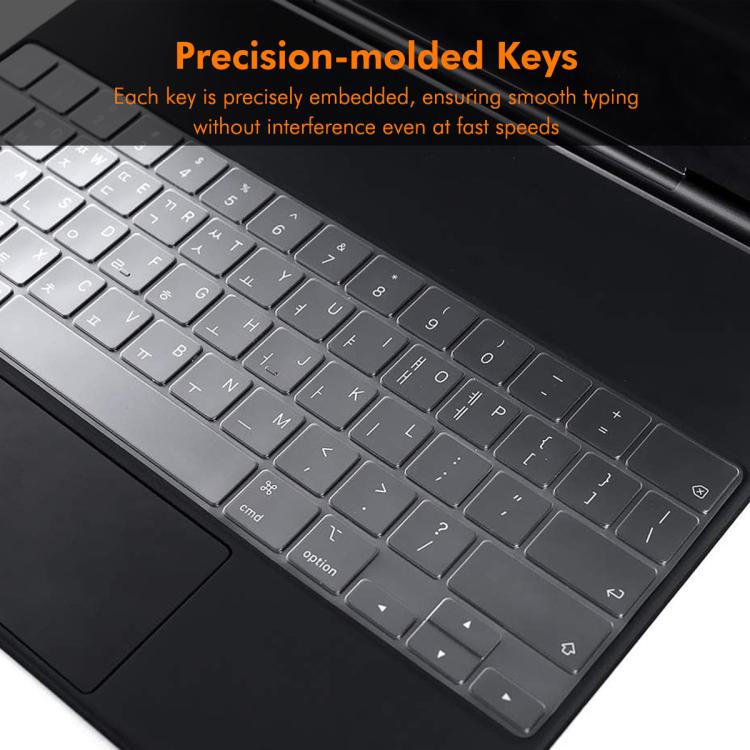 For iPad Air 13  - 2024 / iPad Pro 12.9  - 2022/2021/2020 ENKAY US Version Magic Keyboard Cover Soft TPU Protective Film