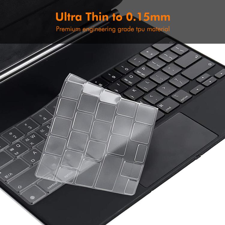 For iPad Air 13  - 2024 / iPad Pro 12.9  - 2022/2021/2020 ENKAY US Version Magic Keyboard Cover Soft TPU Protective Film