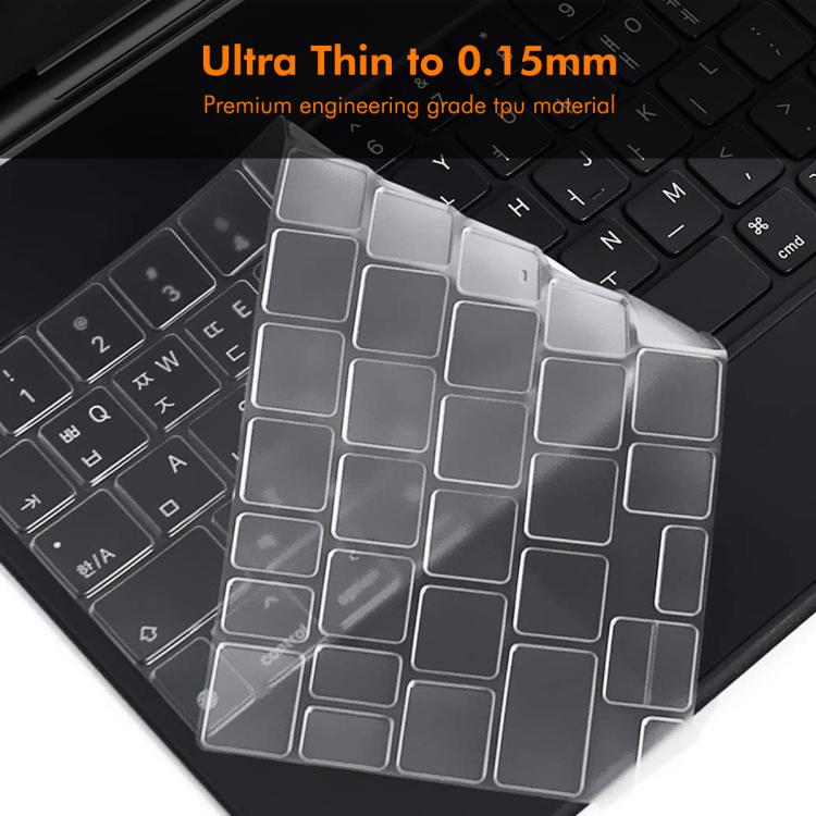 For iPad Air 11  - 2024 / iPad Pro 11  - 2022/2021/2020 ENKAY US Version Magic Keyboard Cover Soft TPU Protective Film