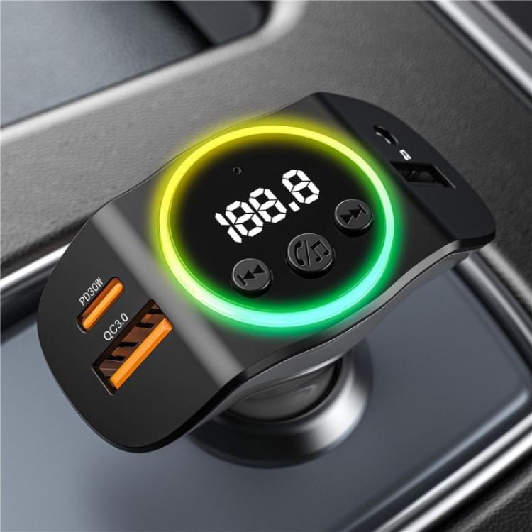 C8 Bluetooth 5.3 Receiver Hands-Free Calling with AUX Port Dual USB Port Car Charger
