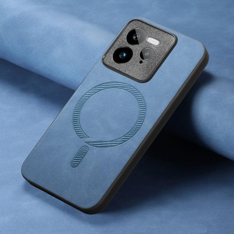 For Realme GT7 Pro Retro MagSafe Magnetic PU Back Cover Phone Case