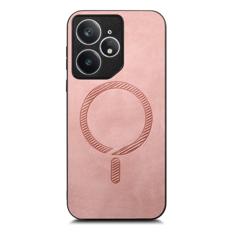 For Realme Neo7 Retro MagSafe Magnetic PU Back Cover Phone Case