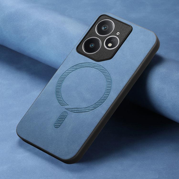 For Realme Neo7 Retro MagSafe Magnetic PU Back Cover Phone Case