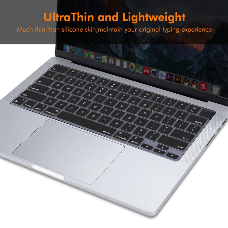 For MacBook Air 13.6 / 15.3 ＆ Pro 14.2 / 16.2 ENKAY US Version Keyboard Cover Soft Silicone Protective Film