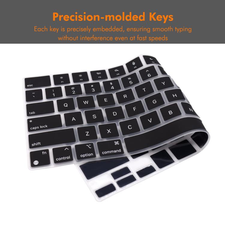 For MacBook Air 13.6 / 15.3 ＆ Pro 14.2 / 16.2 ENKAY US Version Keyboard Cover Soft Silicone Protective Film