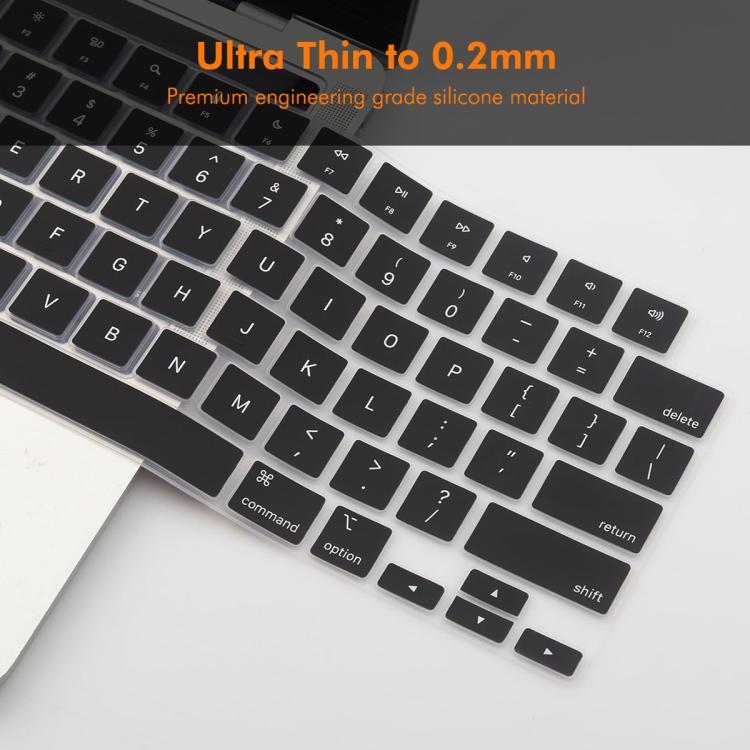 For MacBook Air 13.6 / 15.3 ＆ Pro 14.2 / 16.2 ENKAY US Version Keyboard Cover Soft Silicone Protective Film
