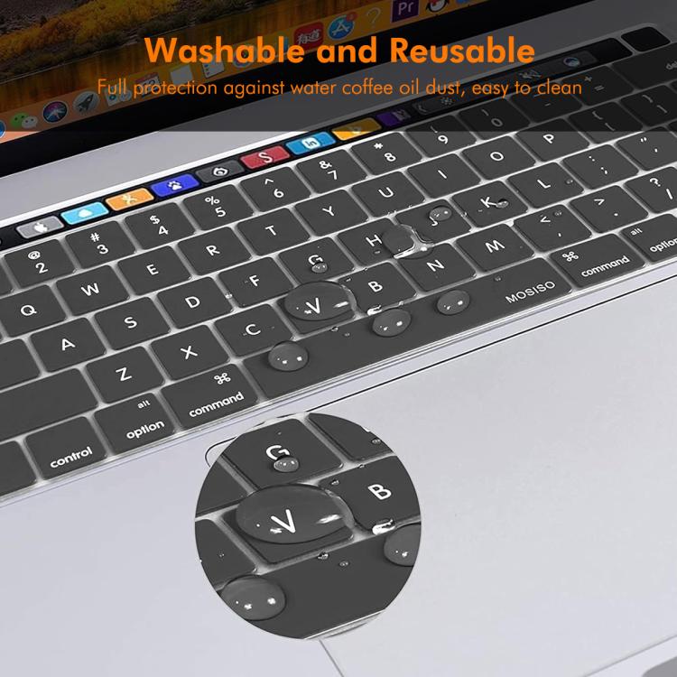 For MacBook Pro 13.3  - A2289/A2338 / Pro 16  - A2141 ENKAY US Version Keyboard Cover Soft Silicone Protective Film