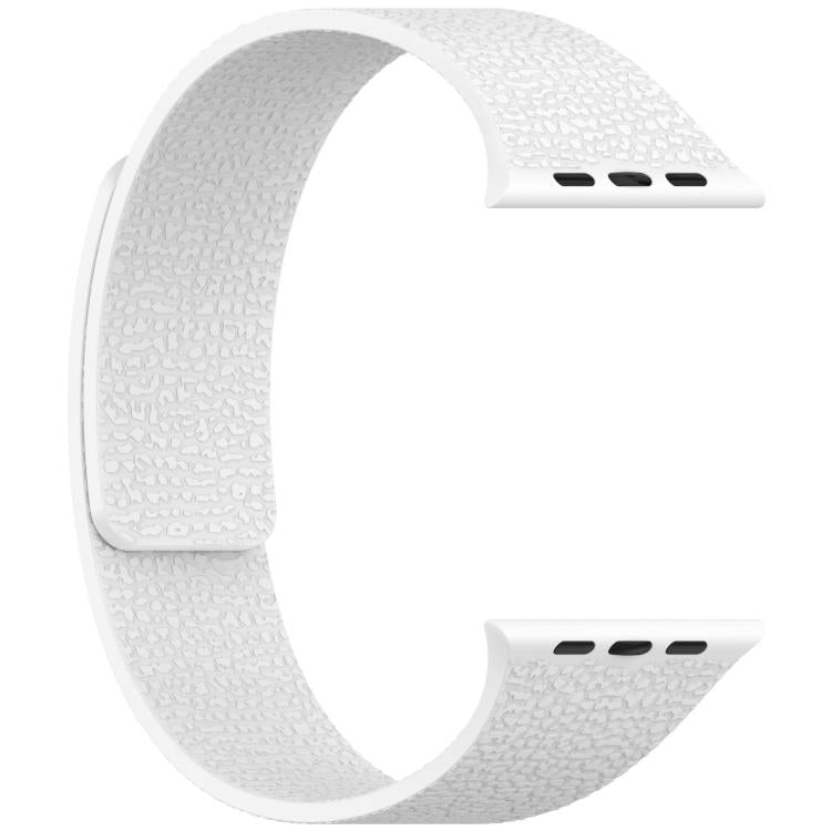 For Apple Watch 46mm / 49mm / 45mm / 44mm Litchi Texture Magnetic Silicone Watch Band