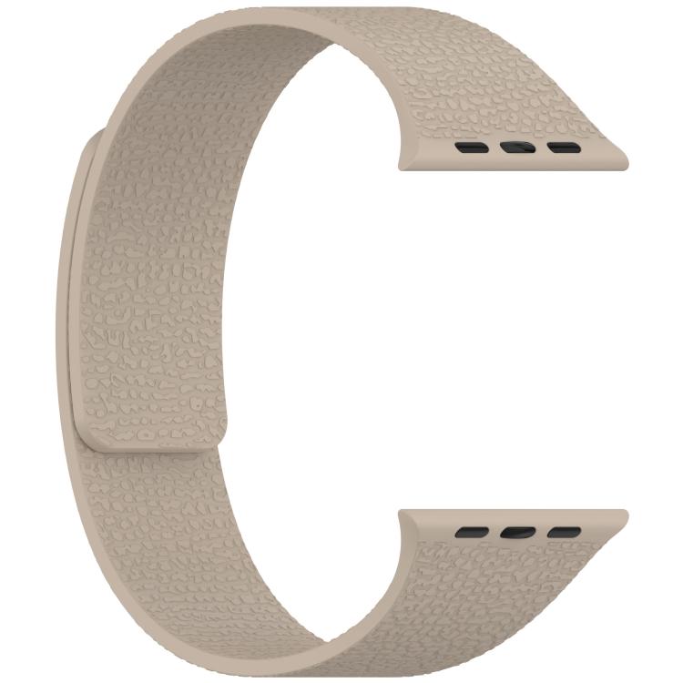 For Apple Watch 42mm / 41mm / 40mm / 38mm Litchi Texture Magnetic Silicone Watch Band