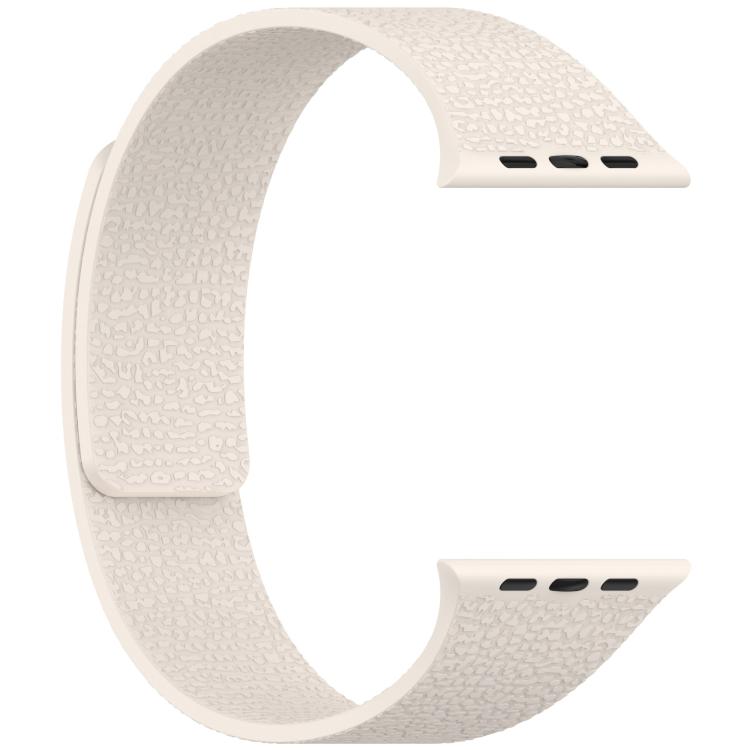 For Apple Watch 42mm / 41mm / 40mm / 38mm Litchi Texture Magnetic Silicone Watch Band
