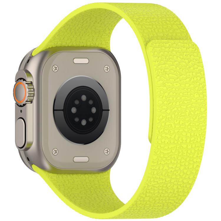 For Apple Watch 42mm / 41mm / 40mm / 38mm Litchi Texture Magnetic Silicone Watch Band