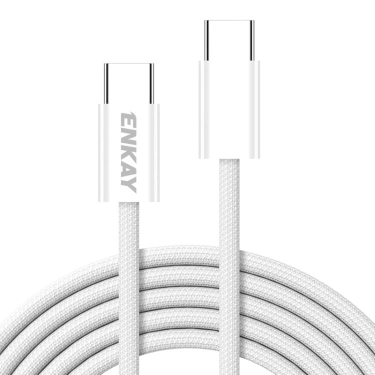 ENKAY CB174 Candy Color 60W USB-C / Type-C to Type-C Charging Data Cable, Length:2m