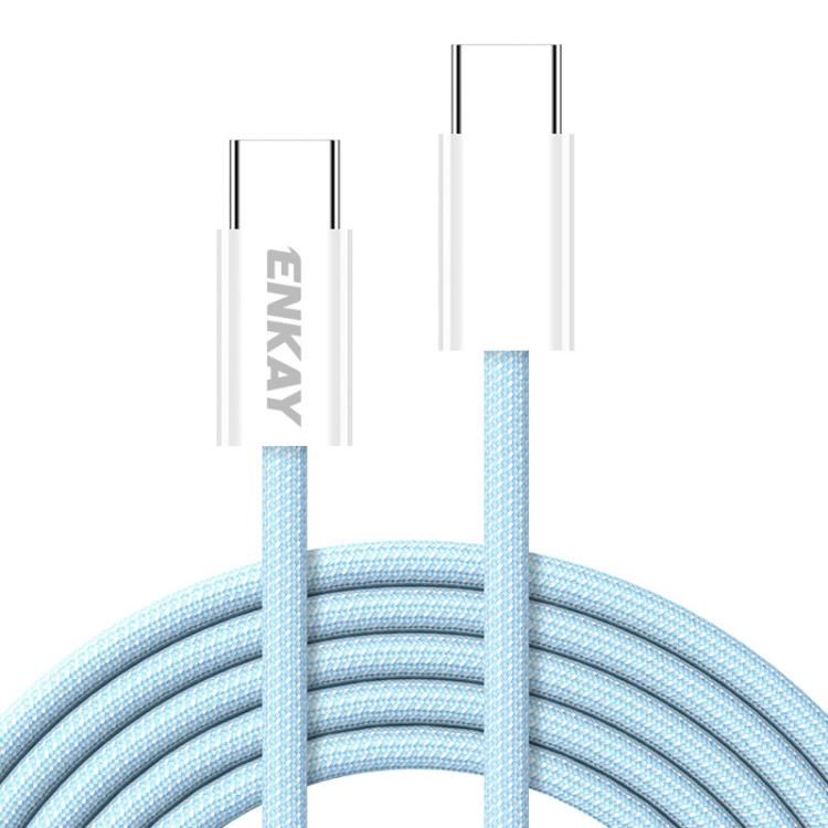 ENKAY CB174 Candy Color 60W USB-C / Type-C to Type-C Charging Data Cable, Length:1m