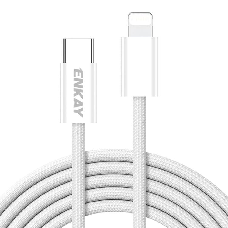 ENKAY CB175 Candy Color PD 27W USB-C / Type-C to 8 Pin Charging Data Cable, Length:1m