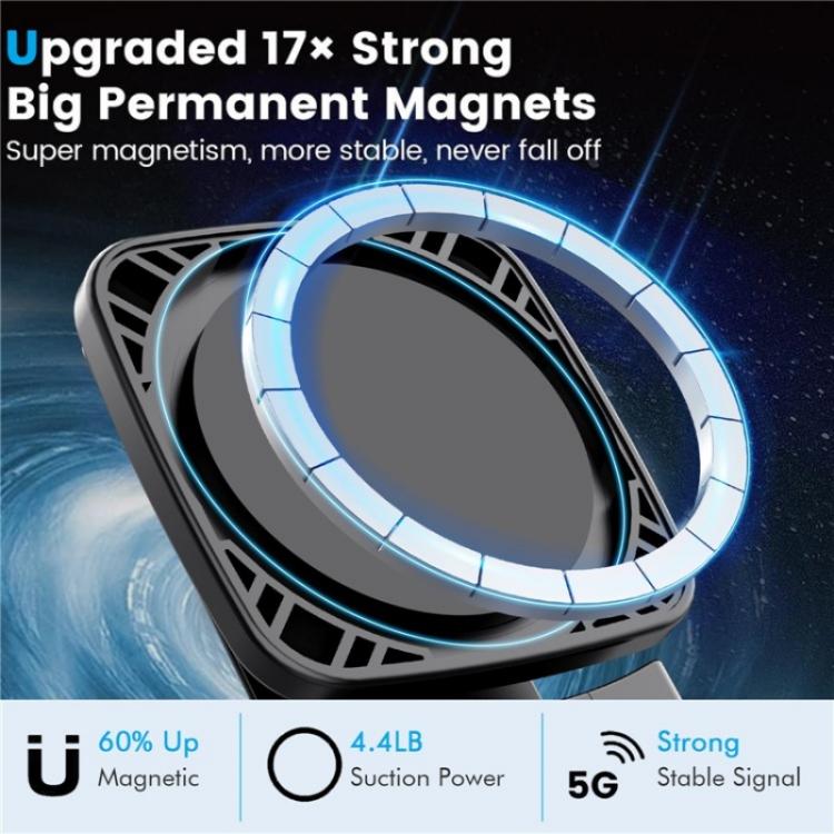 MA-161E Universal Clip-On Lazy Stand Adjustable Desktop Magnetic Phone Holder