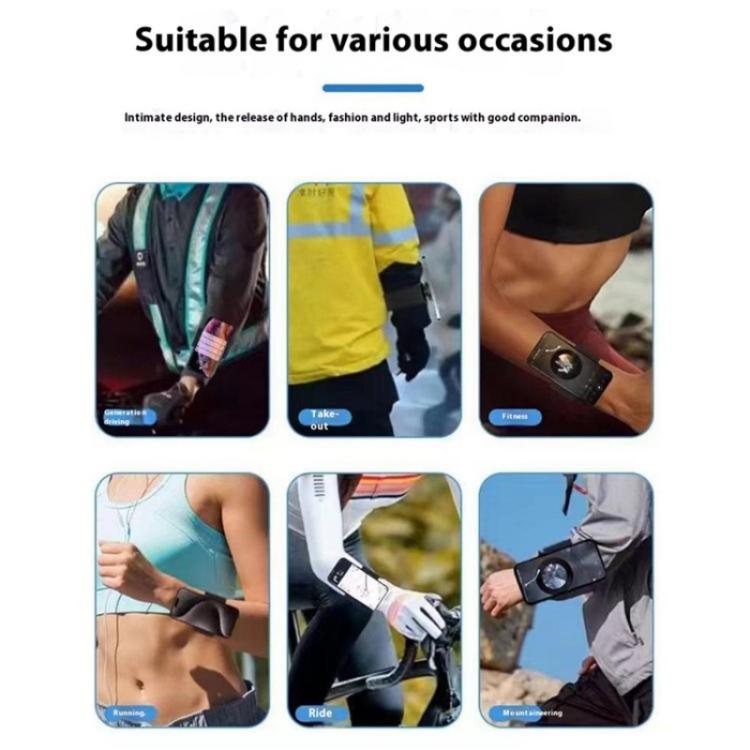 LX-02 360 Degree Rotating MagSafe Phone Holder Sports Wrist Band