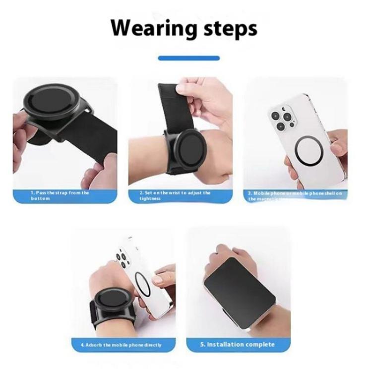 LX-02 360 Degree Rotating MagSafe Phone Holder Sports Wrist Band