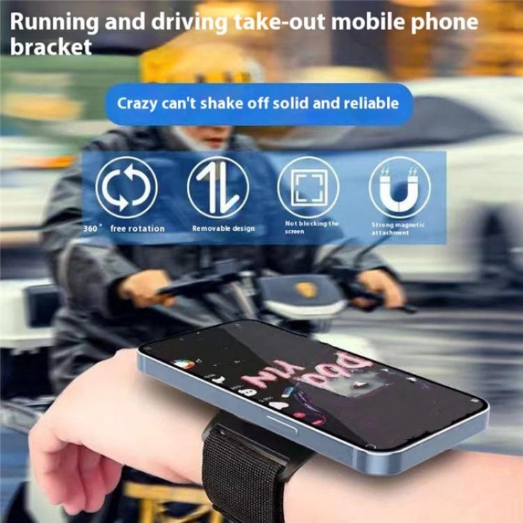 LX-02 360 Degree Rotating MagSafe Phone Holder Sports Wrist Band