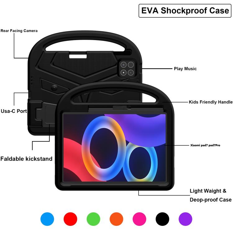 For Xiaomi Pad 7 / 7 Pro Sparrow Style Shockproof Kickstand EVA Tablet Case