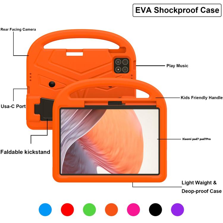 For Xiaomi Pad 7 / 7 Pro Sparrow Style Shockproof Kickstand EVA Tablet Case