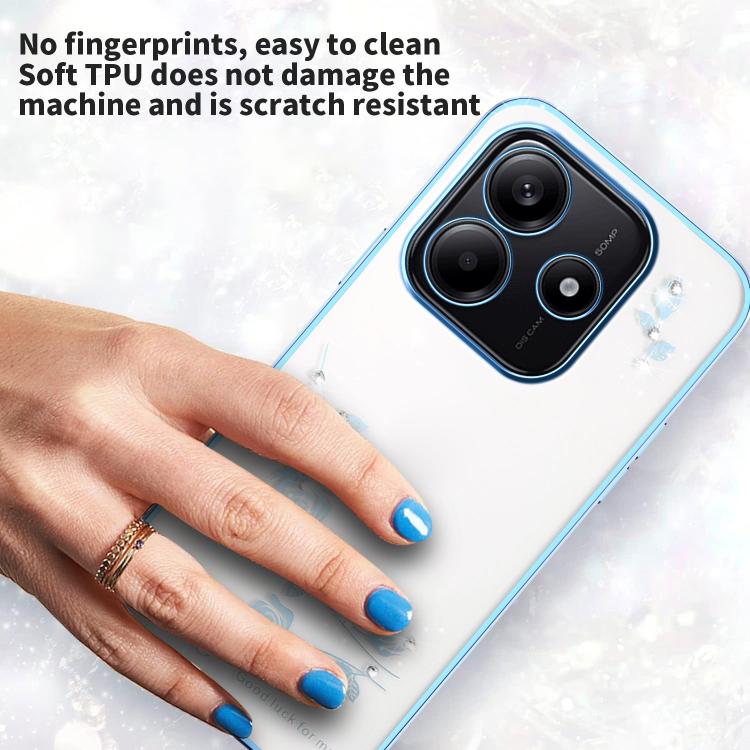 For Xiaomi Redmi Note 14 5G Bling Diamond Flower All-inclusive Phone Case