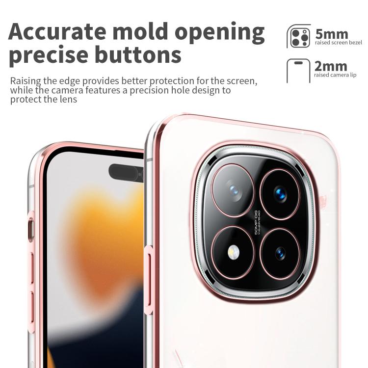 For Xiaomi Redmi Note 14 Pro+ 5G Bling Diamond Flower All-inclusive Phone Case