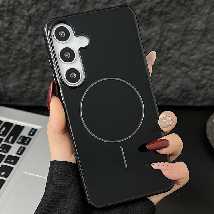 For Samsung Galaxy S25+ 5G Glossy TPU Shockproof MagSafe Phone Case