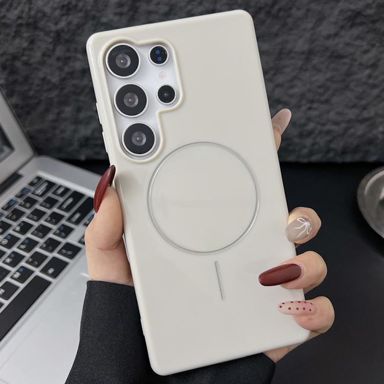 For Samsung Galaxy S25 Ultra 5G Glossy TPU Shockproof MagSafe Phone Case