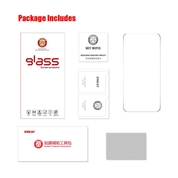 For Honor Magic7 ENKAY 0.18mm High Aluminum-silicon Tempered Glass Film, Support Ultrasonic Fingerprint Unclock