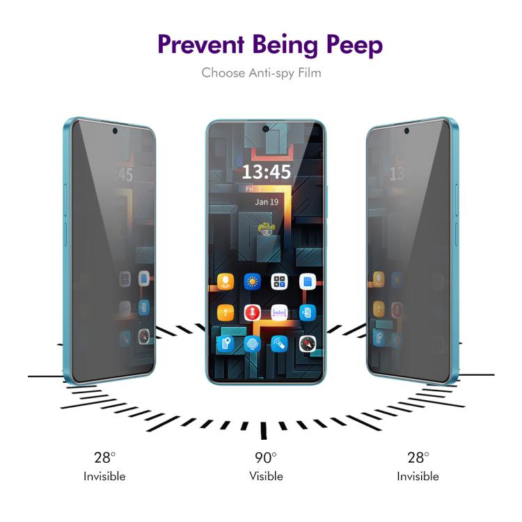 For Huawei Mate 70 ENKAY Easy Install Anti-peeping Privacy Tempered Glass Film