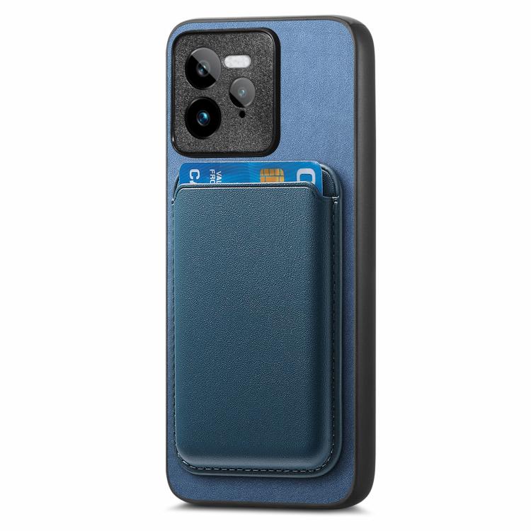 For Realme GT7 Pro 5G Retro Magsafe Card Bag PU Back Cover Phone Case