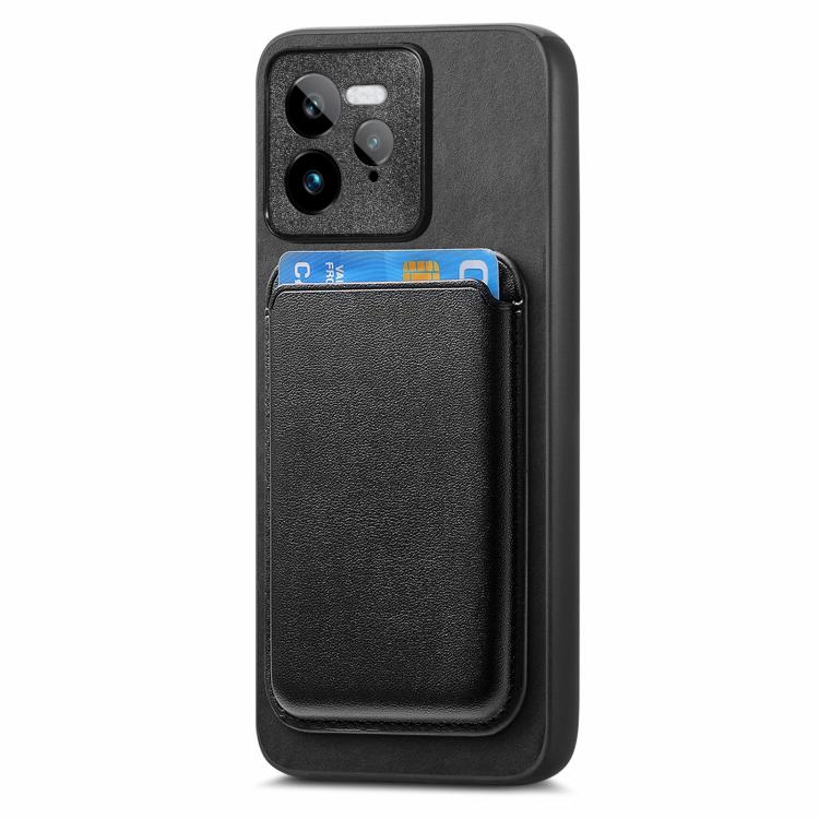 For Realme Neo 7 Retro Magsafe Card Bag PU Back Cover Phone Case