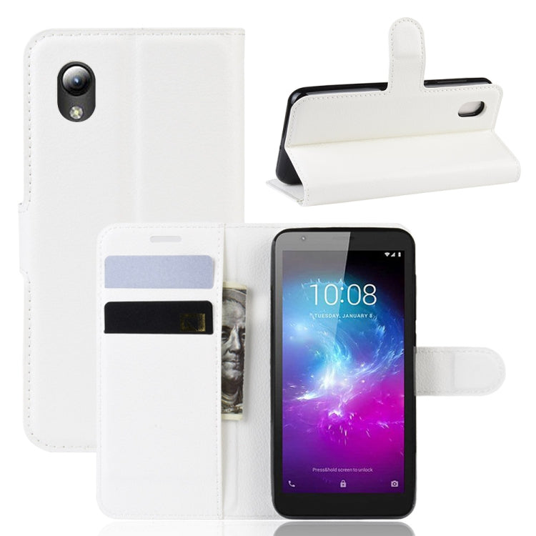 Litchi Texture Horizontal Flip Leather Case for ZTE A3 2019, with Wallet & Holder & Card Slots