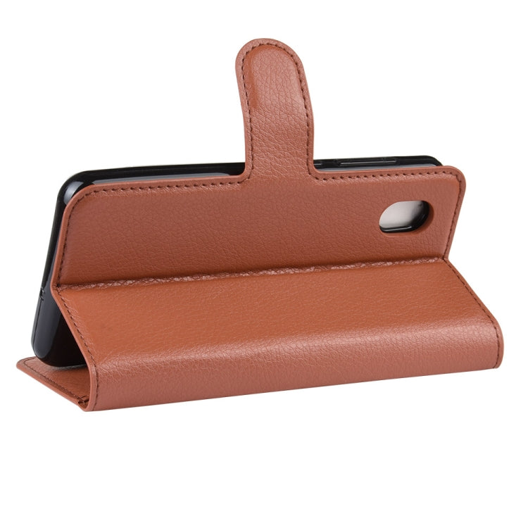 Litchi Texture Horizontal Flip Leather Case for ZTE A3 2019, with Wallet & Holder & Card Slots