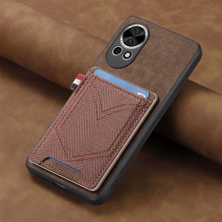 For Huawei nova 13 Denim Texture Leather Skin Phone Case with Card Slot