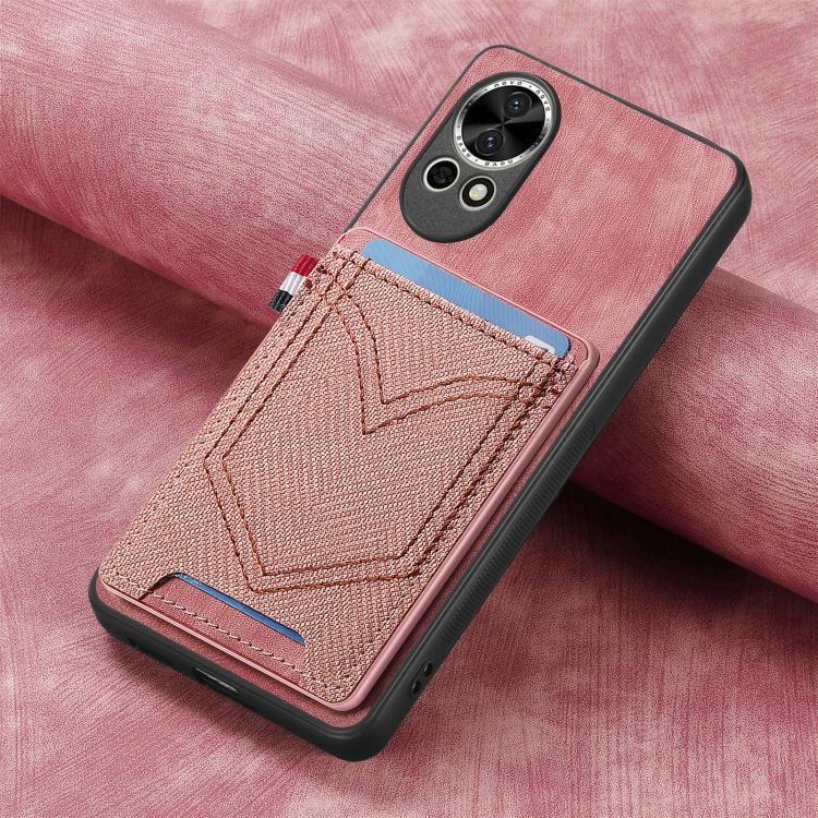 For Huawei nova 13 Denim Texture Leather Skin Phone Case with Card Slot